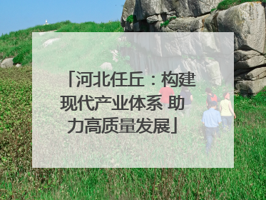 河北任丘：构建现代产业体系 助力高质量发展