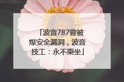 波音787曾被爆安全漏洞，波音技工：永不乘坐