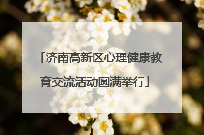 济南高新区心理健康教育交流活动圆满举行