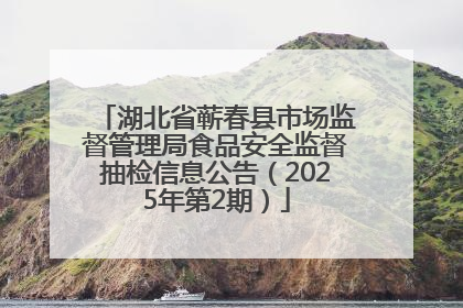 湖北省蕲春县市场监督管理局食品安全监督抽检信息公告（2025年第2期）