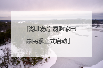 湖北苏宁易购家电惠民季正式启动