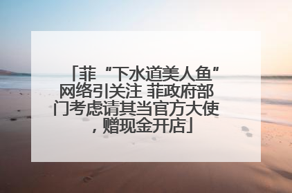 菲“下水道美人鱼”网络引关注 菲政府部门考虑请其当官方大使，赠现金开店