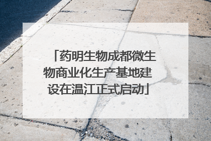 药明生物成都微生物商业化生产基地建设在温江正式启动