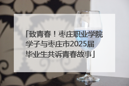 致青春！枣庄职业学院学子与枣庄市2025届毕业生共诉青春故事
