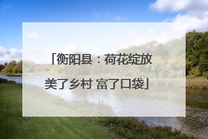 衡阳县：荷花绽放 美了乡村 富了口袋