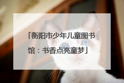 衡阳市少年儿童图书馆：书香点亮童梦