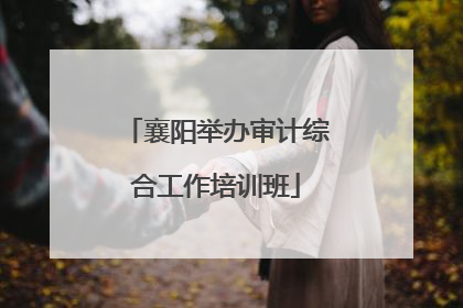 襄阳举办审计综合工作培训班