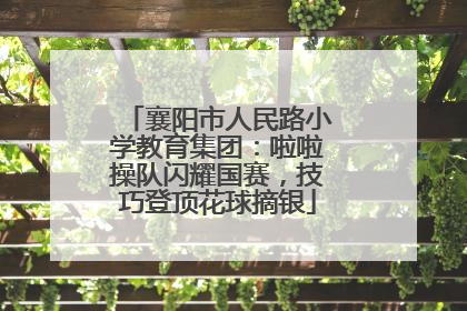 襄阳市人民路小学教育集团：啦啦操队闪耀国赛，技巧登顶花球摘银