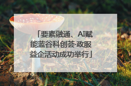 要素融通、AI赋能蓝谷科创荟·政服益企活动成功举行