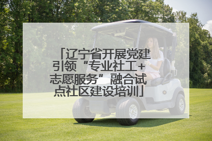 辽宁省开展党建引领“专业社工+志愿服务”融合试点社区建设培训