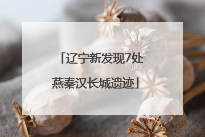 辽宁新发现7处燕秦汉长城遗迹