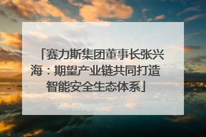 赛力斯集团董事长张兴海：期望产业链共同打造智能安全生态体系