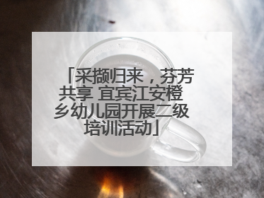 采撷归来，芬芳共享 宜宾江安橙乡幼儿园开展二级培训活动