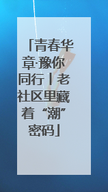 青春华章·豫你同行丨老社区里藏着“潮”密码