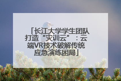 长江大学学生团队打造“灾训云”：云端VR技术破解传统应急演练困局