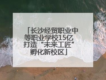 长沙经贸职业中等职业学校15亿打造“未来工匠”孵化新校区