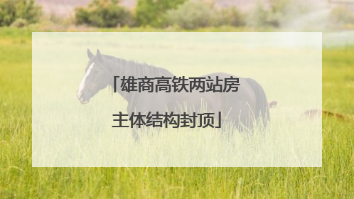 雄商高铁两站房主体结构封顶