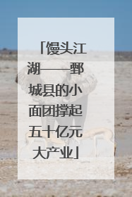 馒头江湖——鄄城县的小面团撑起五十亿元大产业