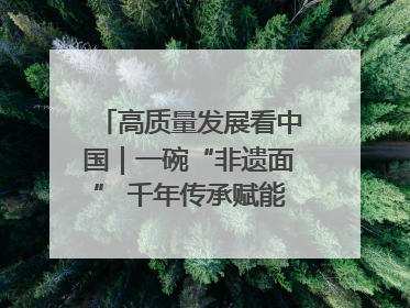 高质量发展看中国｜一碗“非遗面” 千年传承赋能文旅融合发展