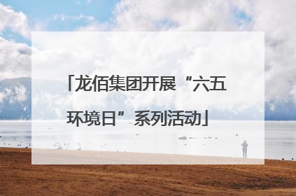 龙佰集团开展“六五环境日”系列活动