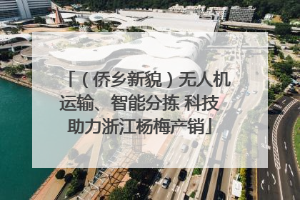（侨乡新貌）无人机运输、智能分拣 科技助力浙江杨梅产销