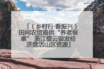 （乡村行·看振兴）田间农货直供“养老餐桌” 浙江缙云银发经济盘活山区资源