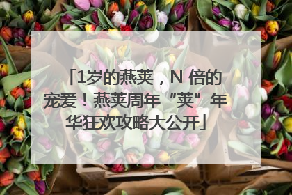 1岁的燕荚，N 倍的宠爱！燕荚周年“荚”年华狂欢攻略大公开