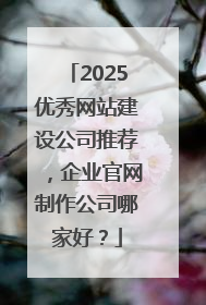 2025优秀网站建设公司推荐，企业官网制作公司哪家好？