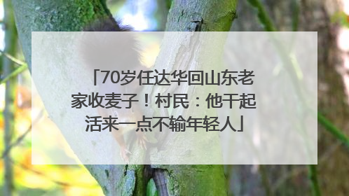 70岁任达华回山东老家收麦子！村民：他干起活来一点不输年轻人
