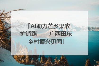 AI助力芒乡果农扩销路——广西田东乡村振兴见闻